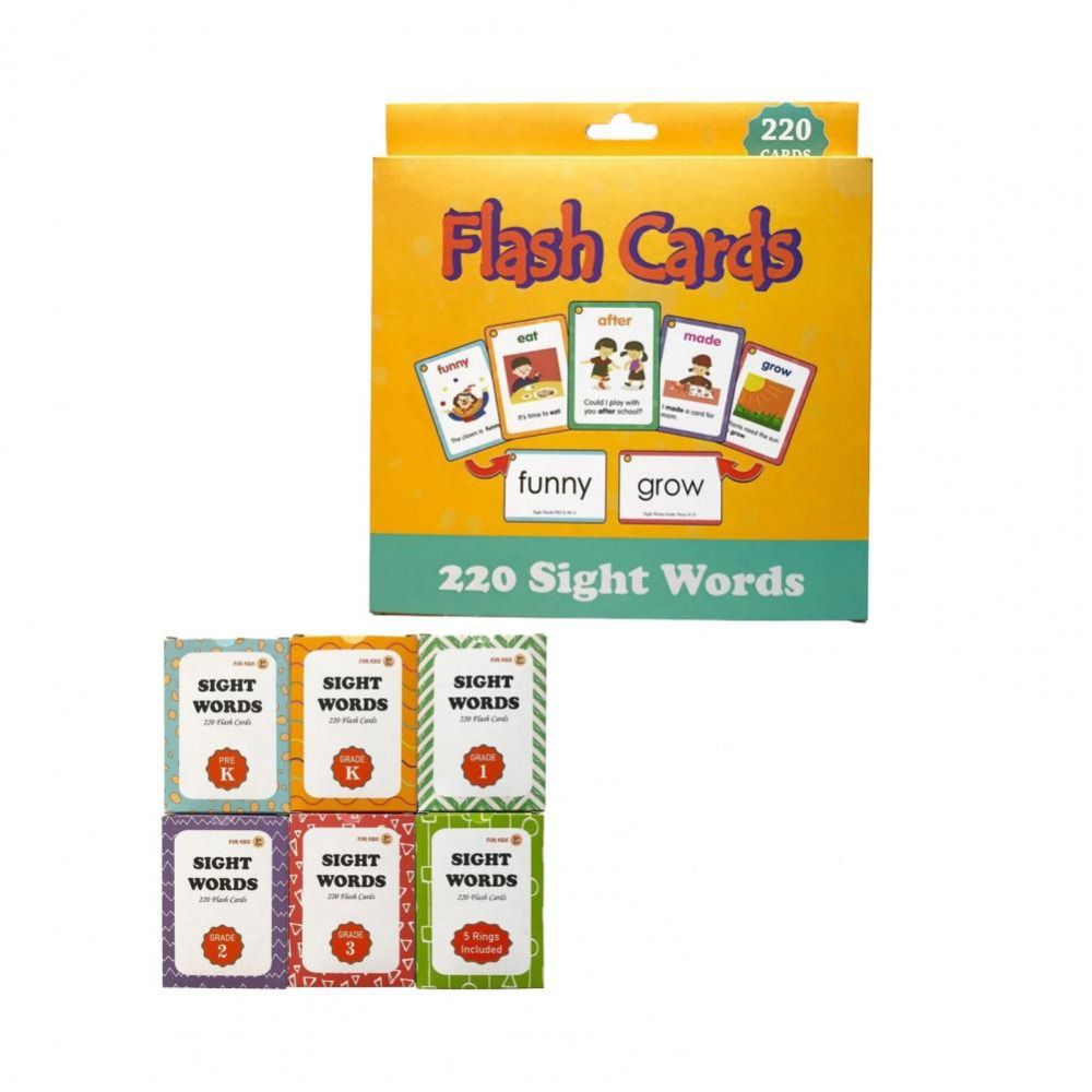 Sight Word Game - بطاقات تعليمية ورقية لتعلم الكلمات البصرية،