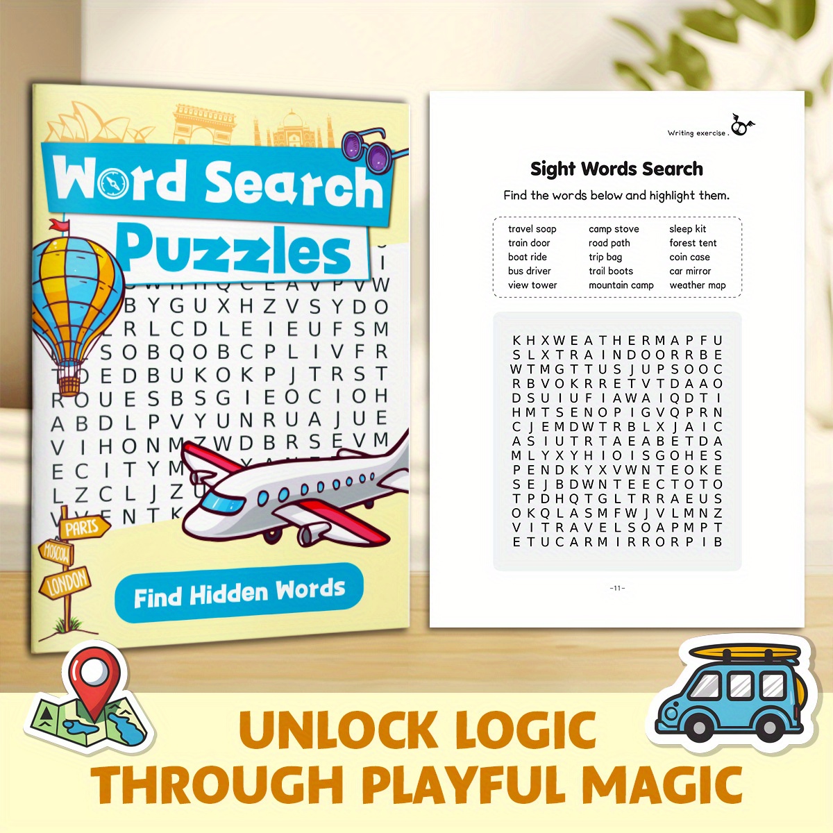 Sight Word Game - كتاب ألغاز البحث عن الكلمات للأطفال،