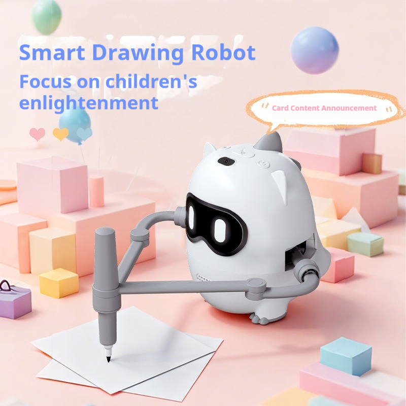 Kids Educational Gadget - روبوت ذكي للرسم على شكل ديناصور،