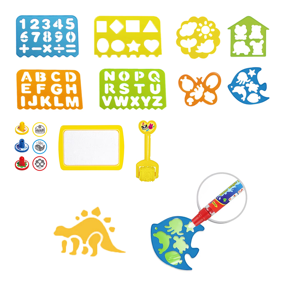 Kids Education Rug - ملحقات حصيرة رسم مائية سحرية، قالب