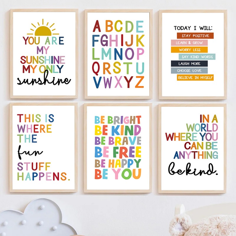 Kids Educational Posters - ملصق تعليمي للأطفال باللغة الإنجليزية، لوحة
