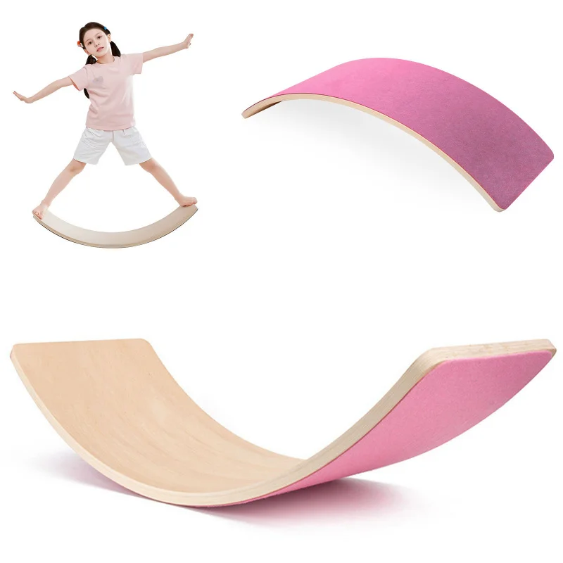 لوح توازن خشبي على شكل قوس قزح - مراجعة Kids Yoga Education وسعره
