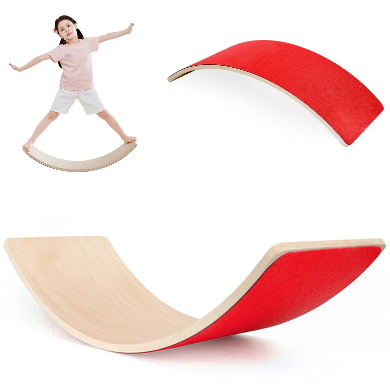 لوح توازن خشبي على شكل قوس قزح - مراجعة Kids Yoga Education وسعره