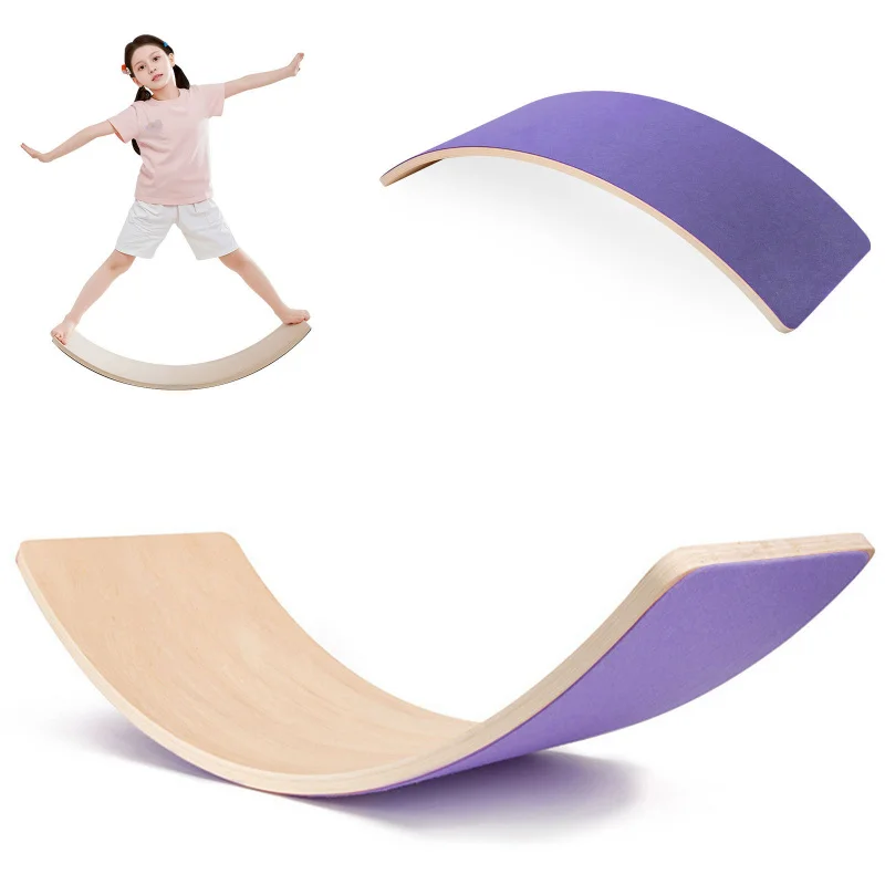 لوح توازن خشبي على شكل قوس قزح - مراجعة Kids Yoga Education وسعره