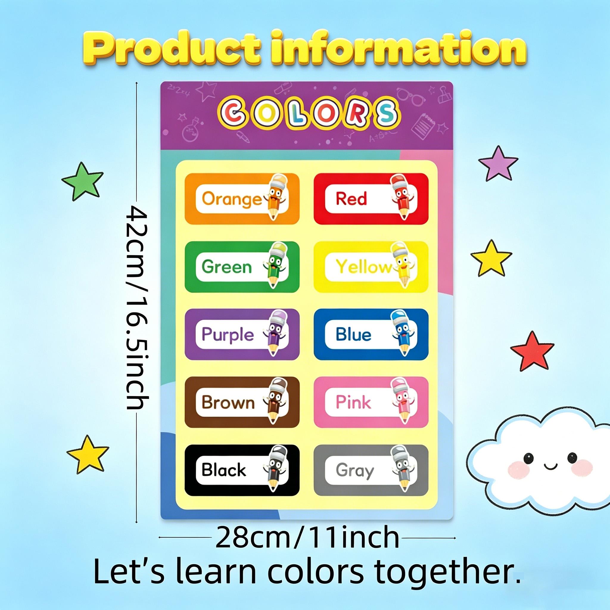 16 قطعة من الملصقات التعليمية  - مراجعة Kids Educational Posters وسعره
