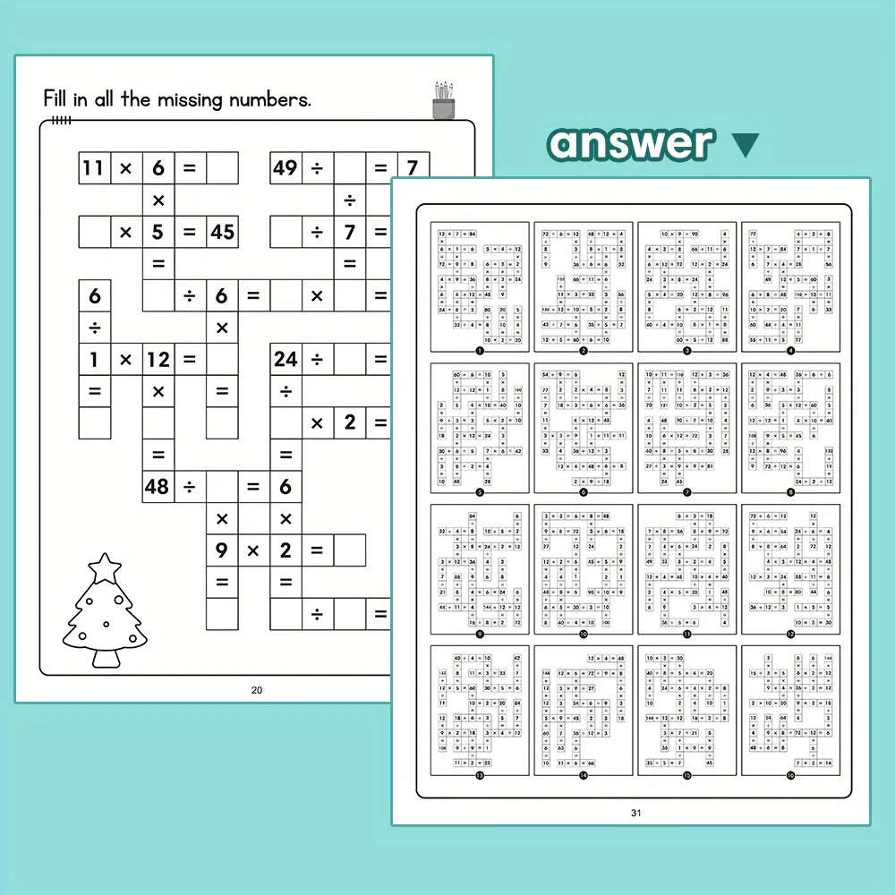 لعبة ألغاز Math CrossWord: 1-1 - مراجعة Sight Word Game وسعره