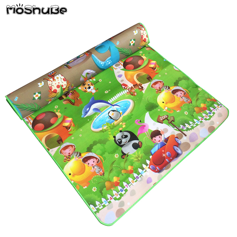 180*120 سنتيمتر الطفل تلعب حصي - مراجعة Kids Education Rug وسعره