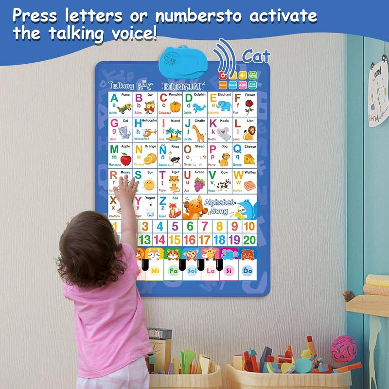 ملصق تفاعلي للأطفال ثنائي اللغ - مراجعة Kids Educational Posters وسعره