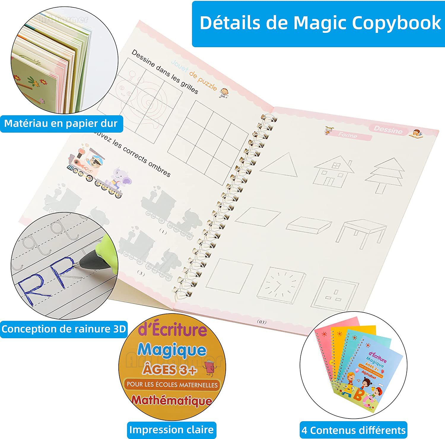 كتاب نسخ سحري فرنسي، كتاب ممار - مراجعة Kids Education Laptop وسعره