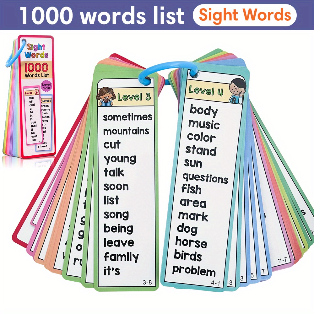 1000 كلمة رؤية بطاقات فلاش للأ - مراجعة Kids Education Age وسعره