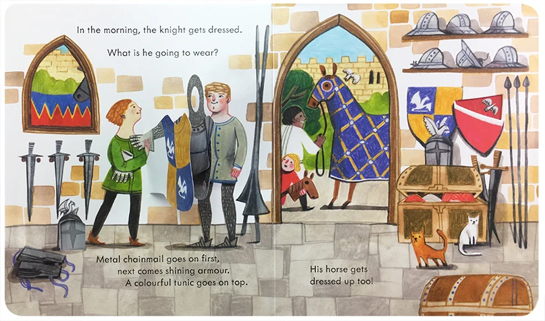 Usborne Peep Inside The Castle - مراجعة Kids Education Age وسعره