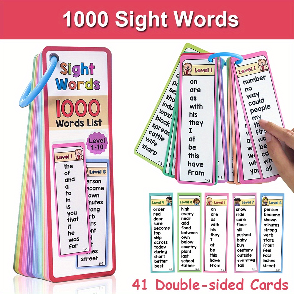 1000 كلمة رؤية بطاقات فلاش للأ - مراجعة Sight Word Game وسعره